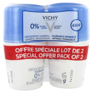 VICHY Déodorant Minéral 48H Roll-On 2X50ML