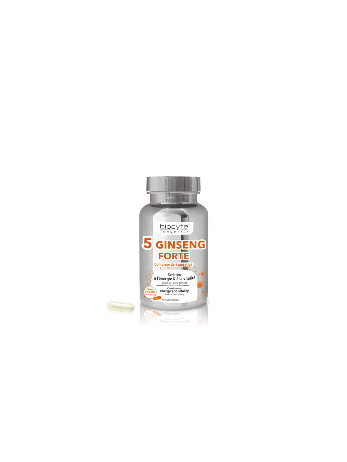 BIOCYTE 5 GINSENG FORTE GELU BTE 40