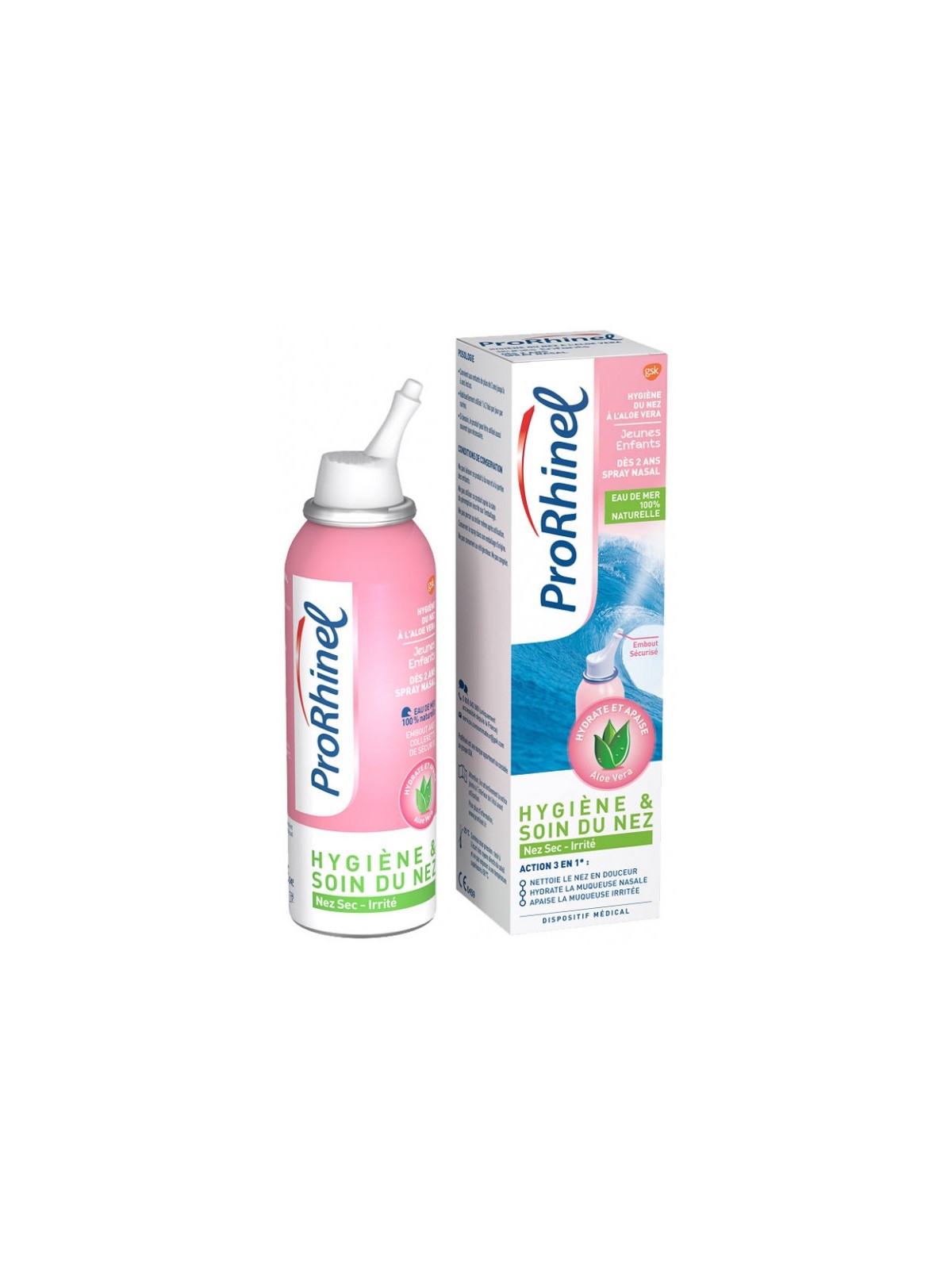 Prorhinel Spray nasal aloé vera jeunes enfants 100ml