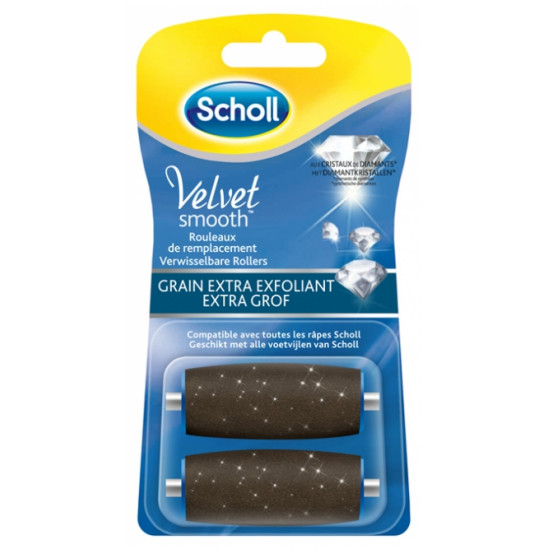 Scholl Velvet Grain Extra Exfoliant 2 Rouleaux de Remplacement