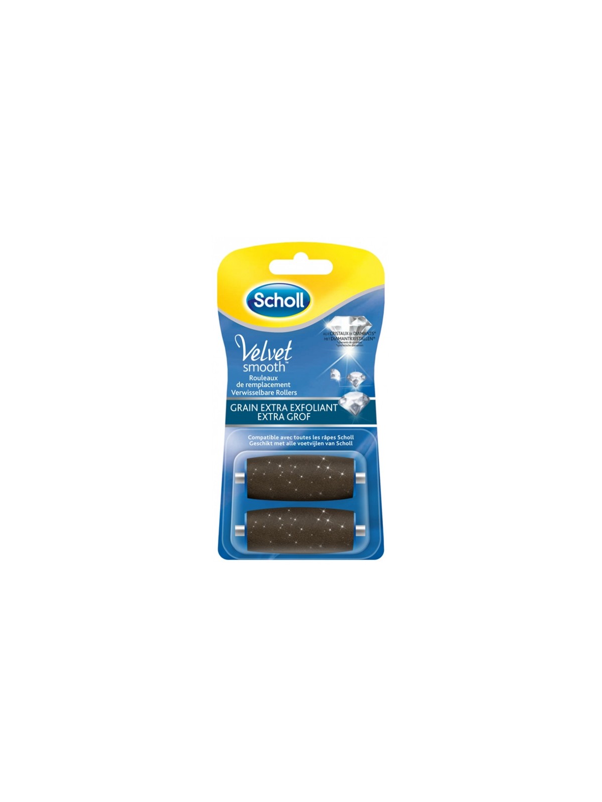 Scholl Velvet Grain Extra Exfoliant 2 Rouleaux de Remplacement