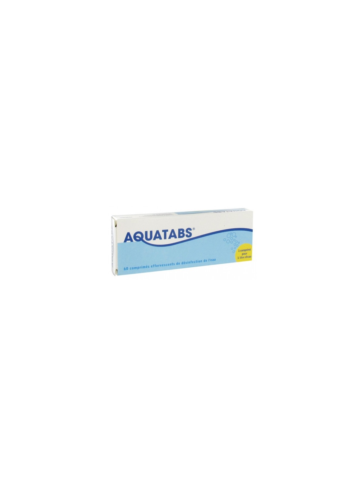 Aquatabs purification de l'eau 60 comprimés