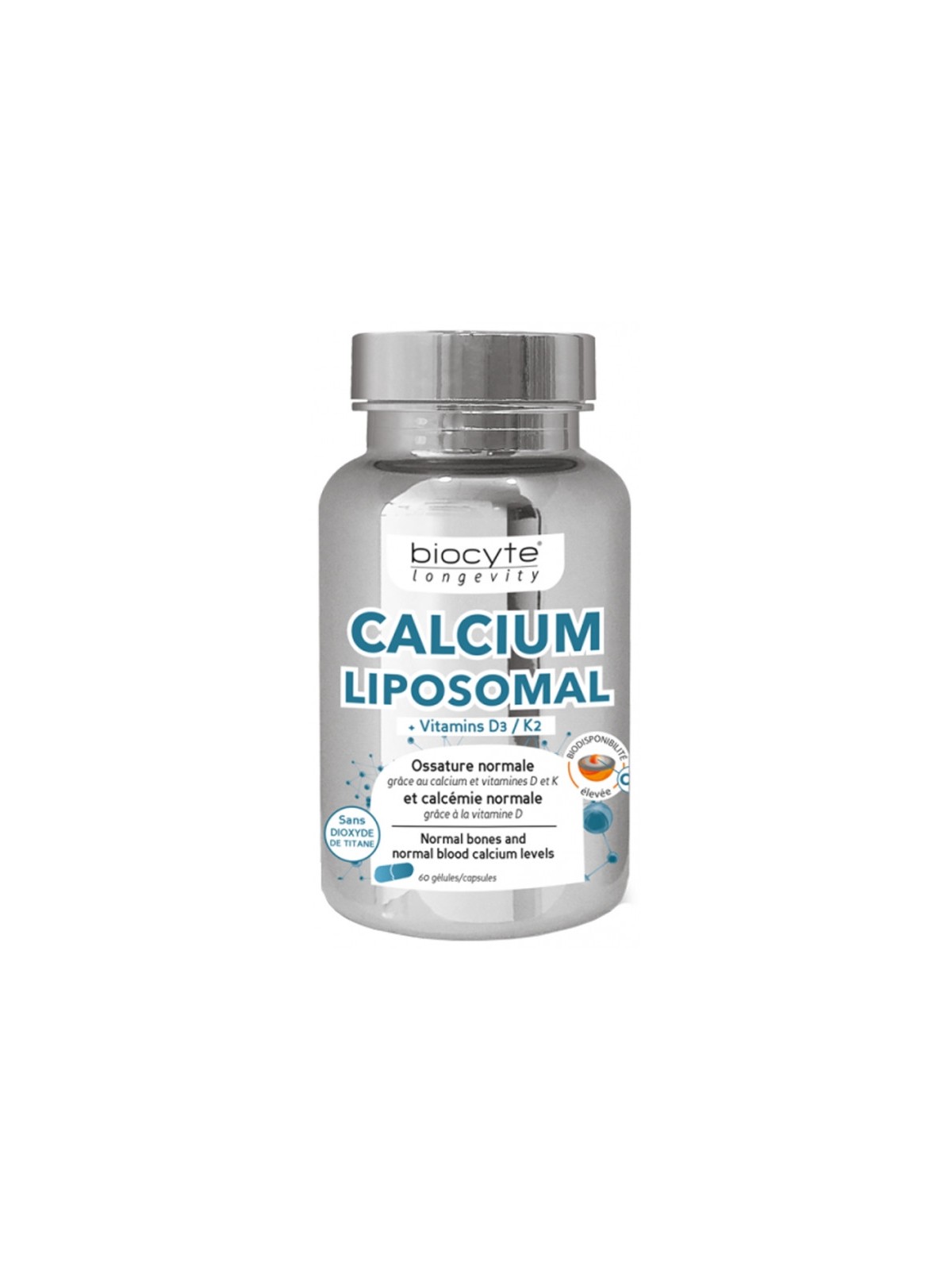 BIOCYTE CALCIUM D3 K2 GELU BTE 60