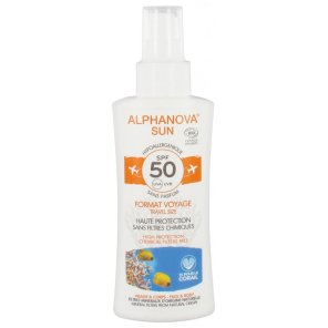 ALPHANOVA Sun Spray Adulte SPF50 Voyage 90G