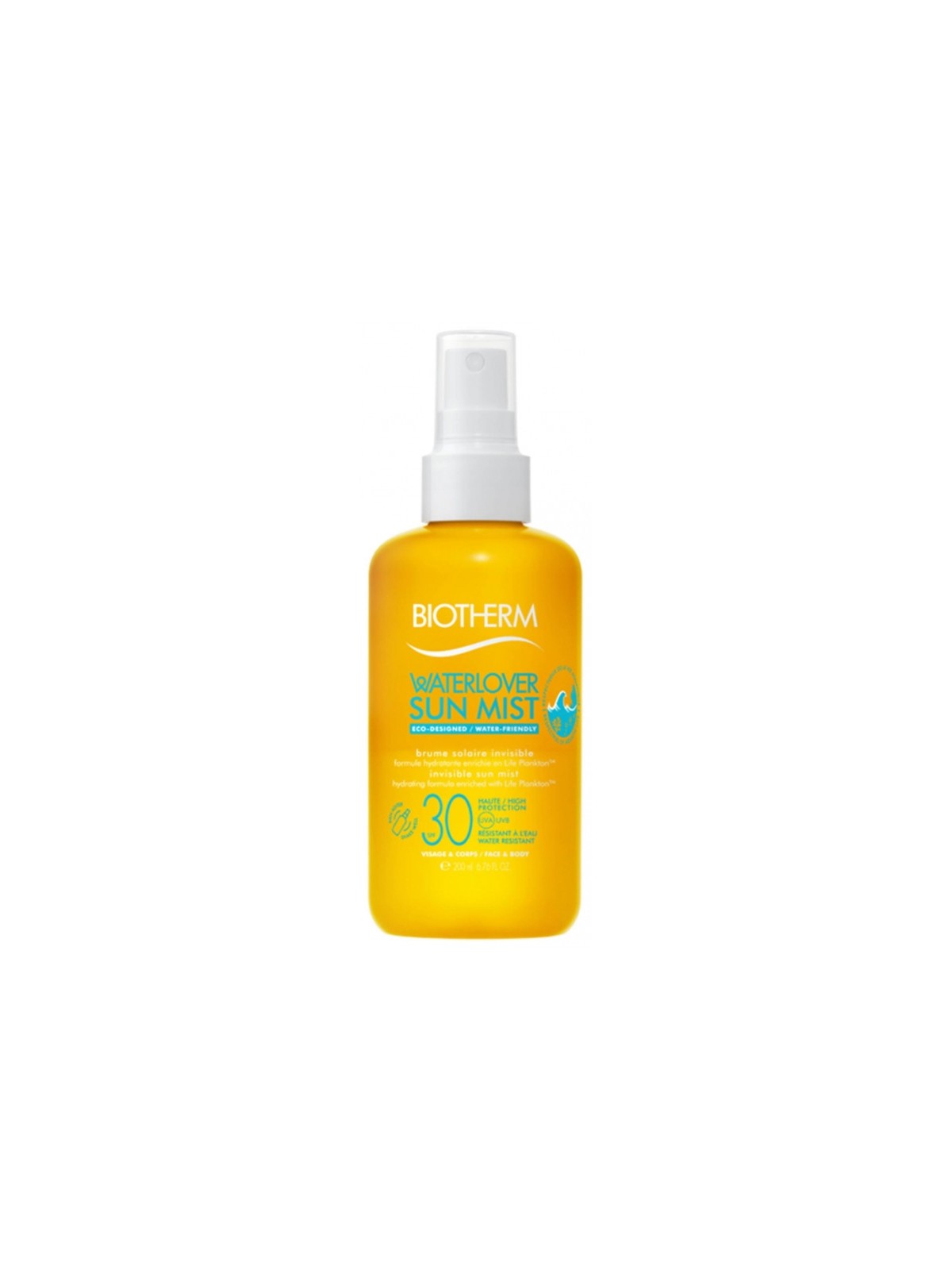 Biotherm waterlover sun mist spf30 brume solaire invisible 200ml