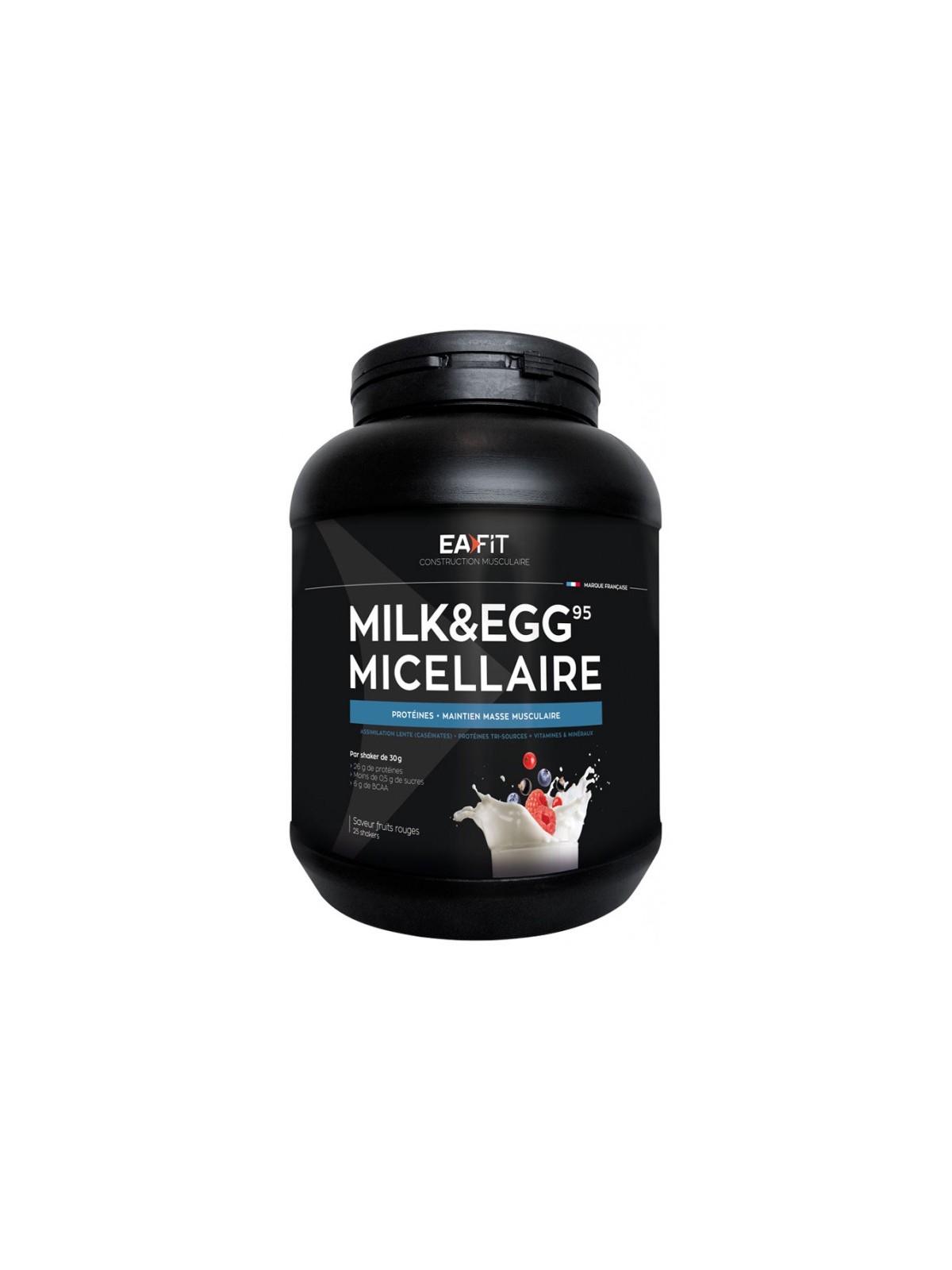 Eafit Construction Musculaire Milk & Egg 95 Micellaire Yaourt Fruits Rouges 750 g 