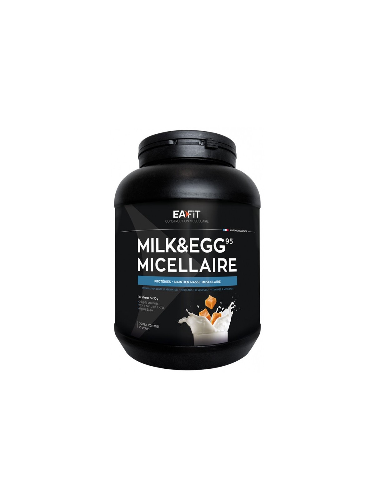 Eafit Construction Musculaire Milk & Eg Saveur Caramel  95 Micellaire 750 g