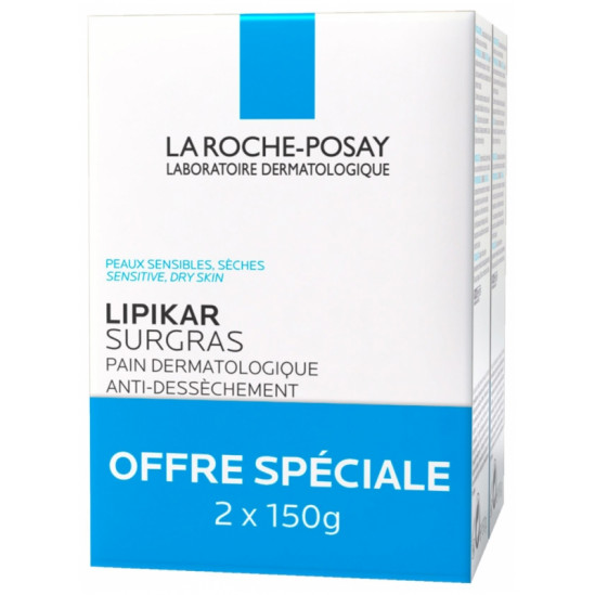 La Roche Posay lipikar pain surgras 2x150g