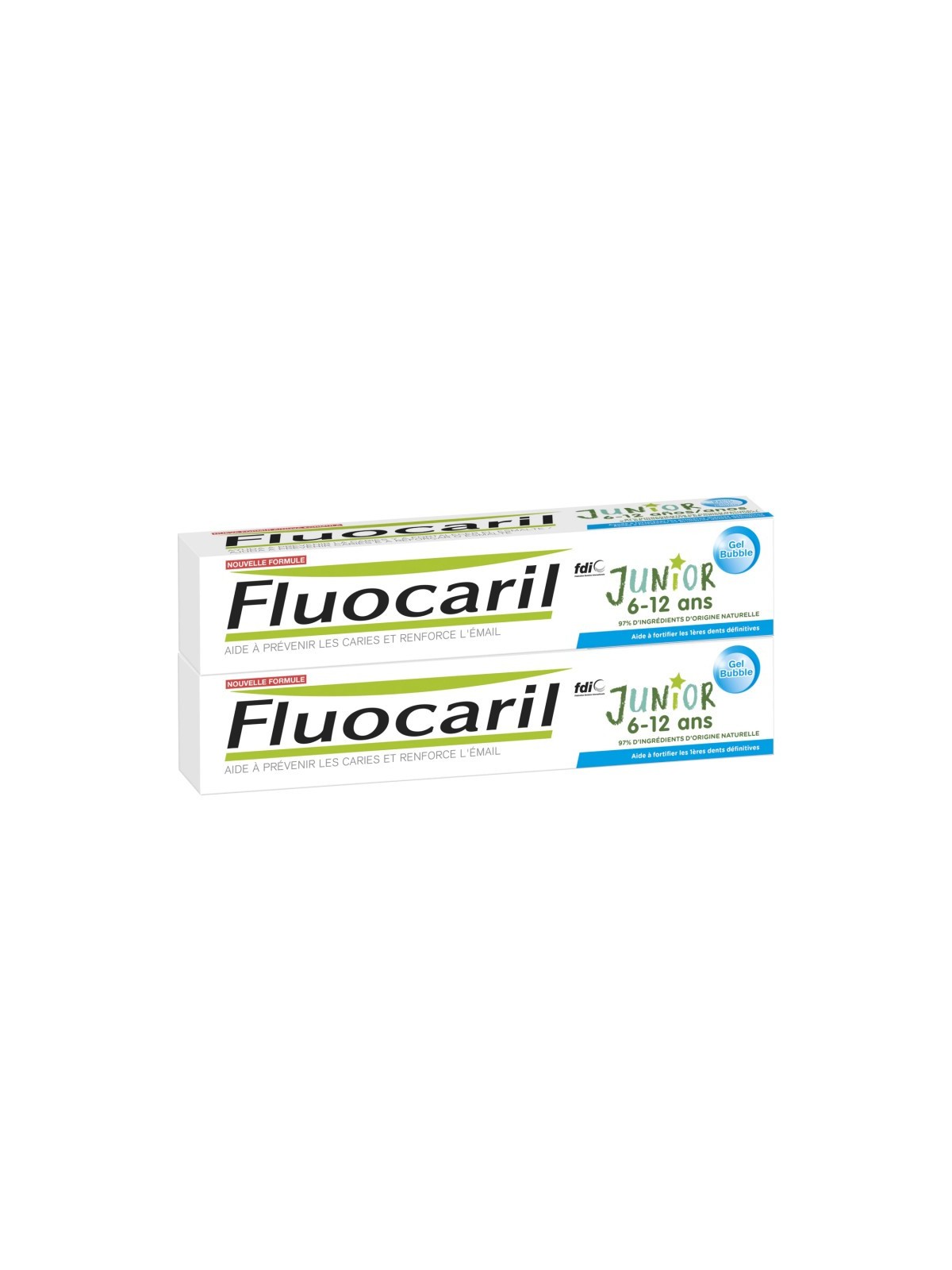 FLUOCARIL Dentifrice Junior 6-12 Ans Bubble 2x75ML