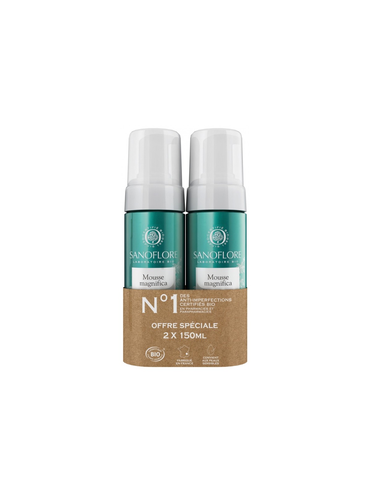 SANOFLORE MAGNIFICA MOUSSE 2X150ML