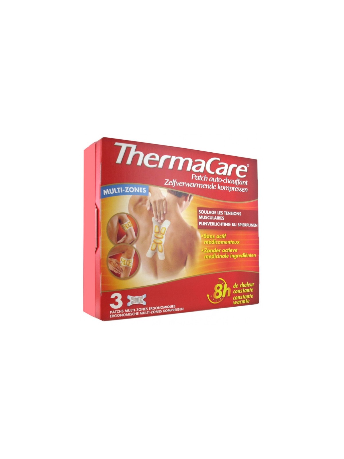 ThermaCare Patch Auto-Chauffant 8h Multi-Zones 3 Patchs | Nom de...