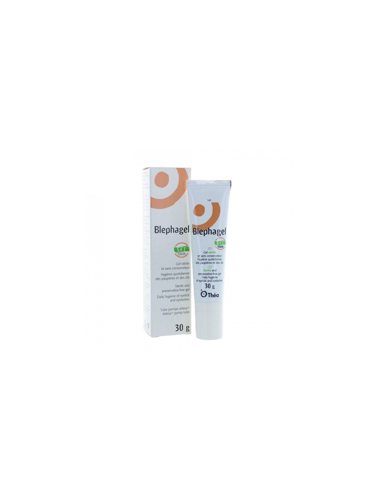 Thea blephagel sft technology gel sterile hygiene paupiere cils 30g