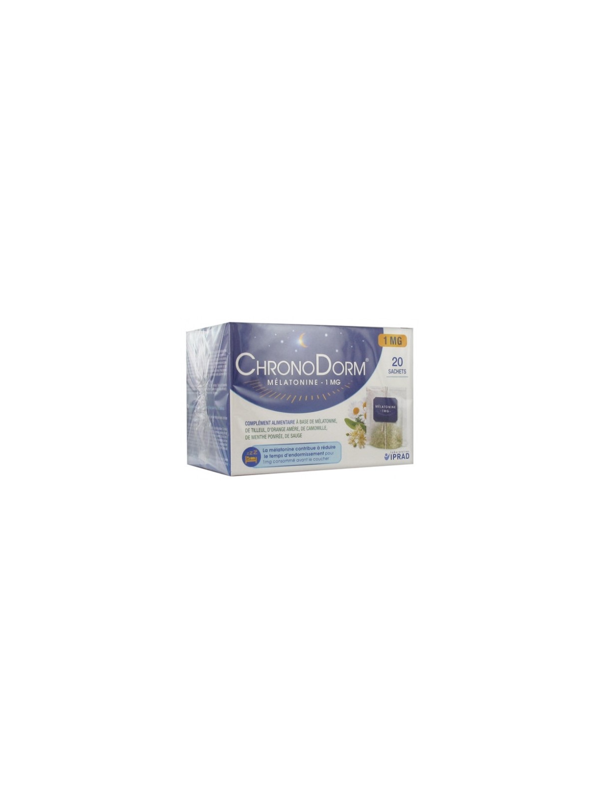 ChronoDorm mélantonine tisane boite de 20 sachets 