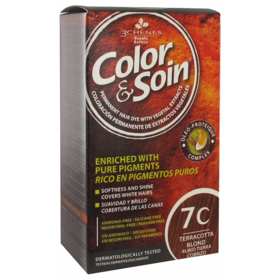 3 Chênes Color&Soin terre cuivré coloration permanante 7C