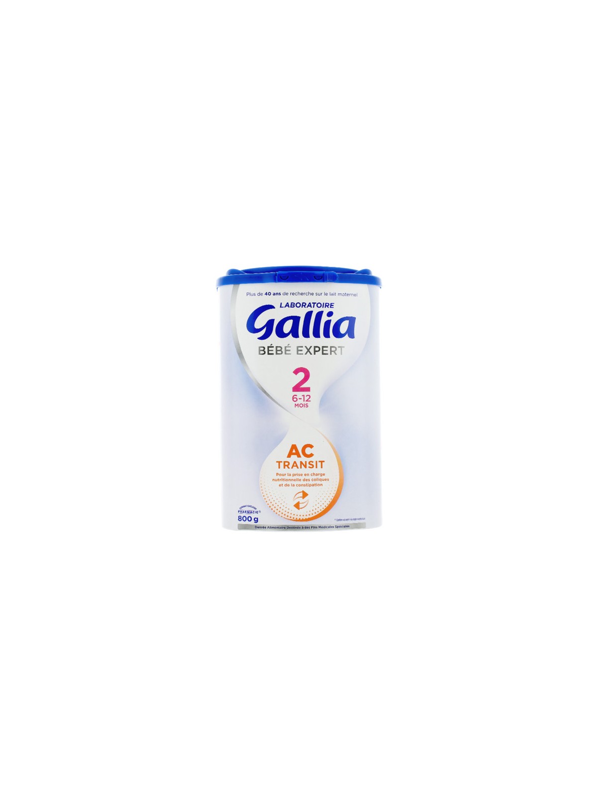 GALLIA EXP LAIT PDR AC TRANSIT 2 BTE 800G