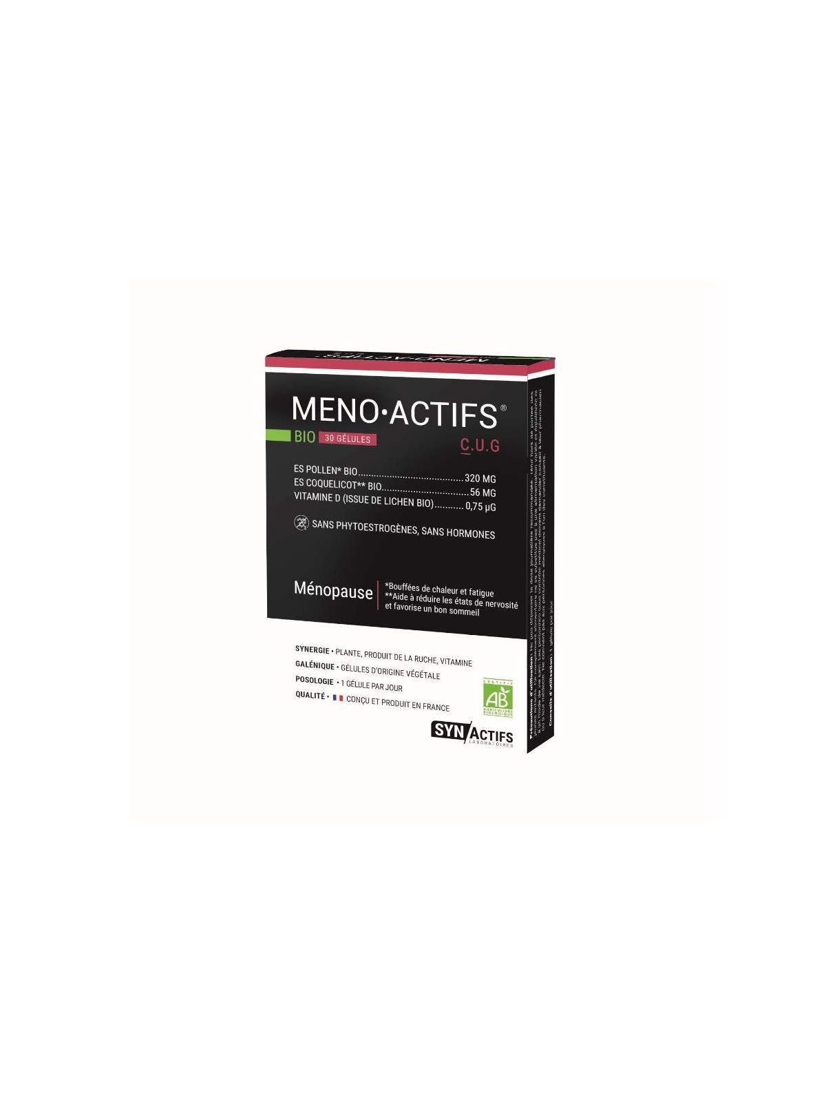 ARAGAN MENOACTIFS BIO 30 GELU