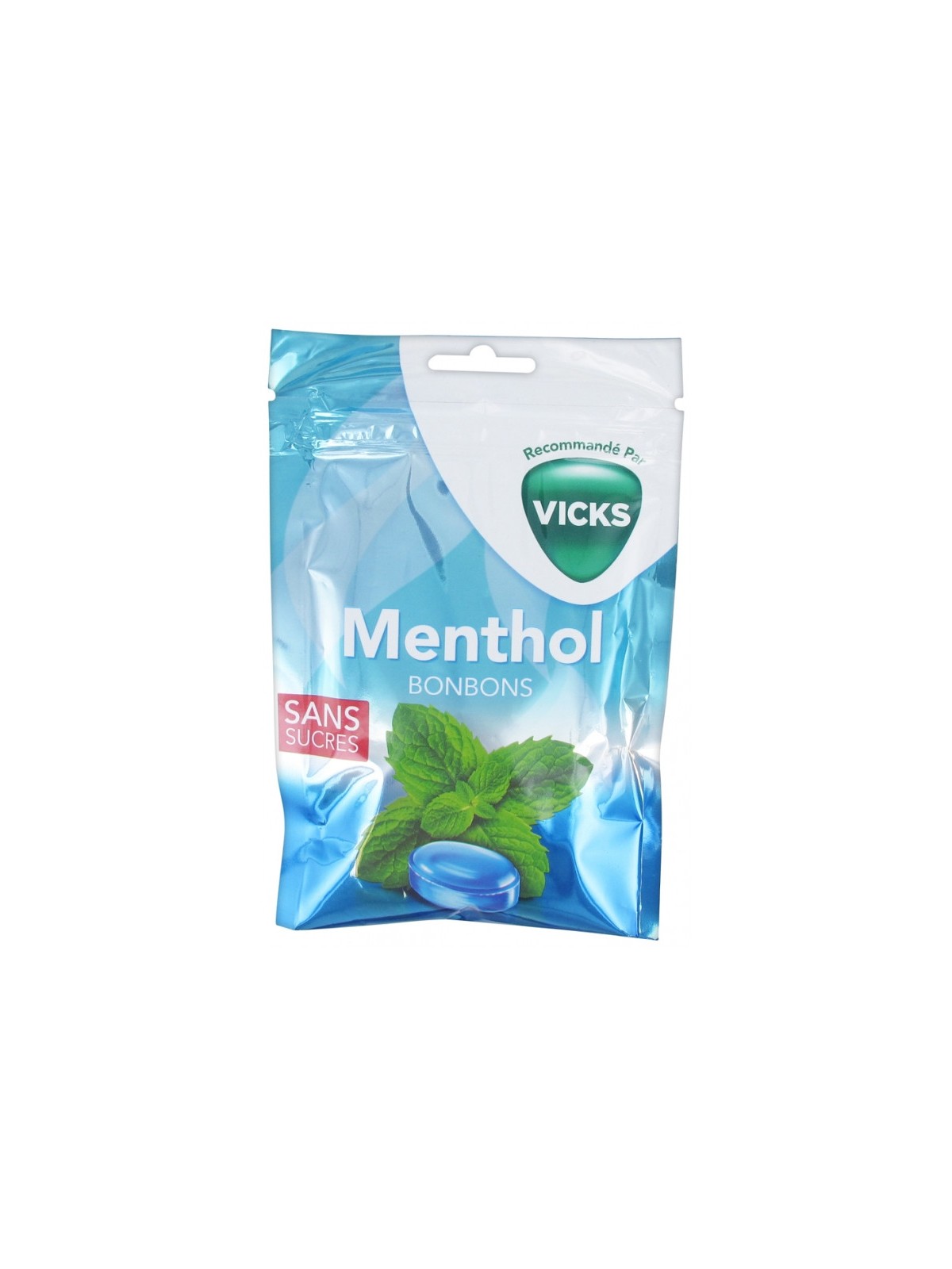 VICKS Bonbons au Menthol Sans Sucre 72G