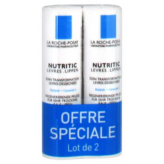 LA ROCHE-POSAY Nutritic Stick Lèvres Duo 2x4.7ML