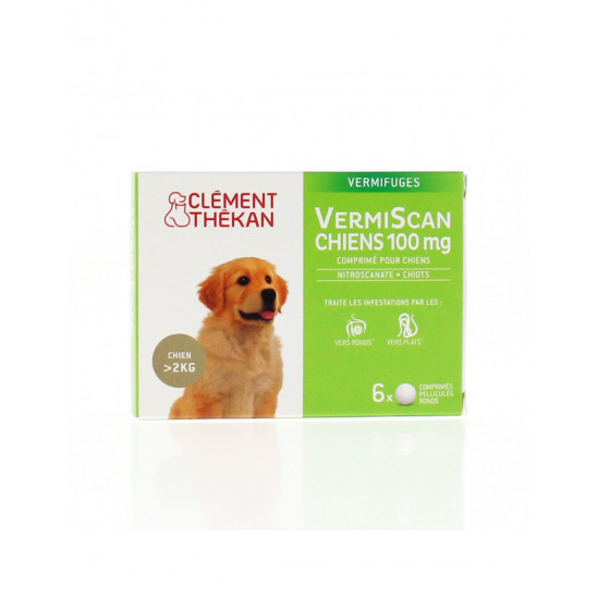 VERMISCAN Chien 100mg Comprimés boite 6