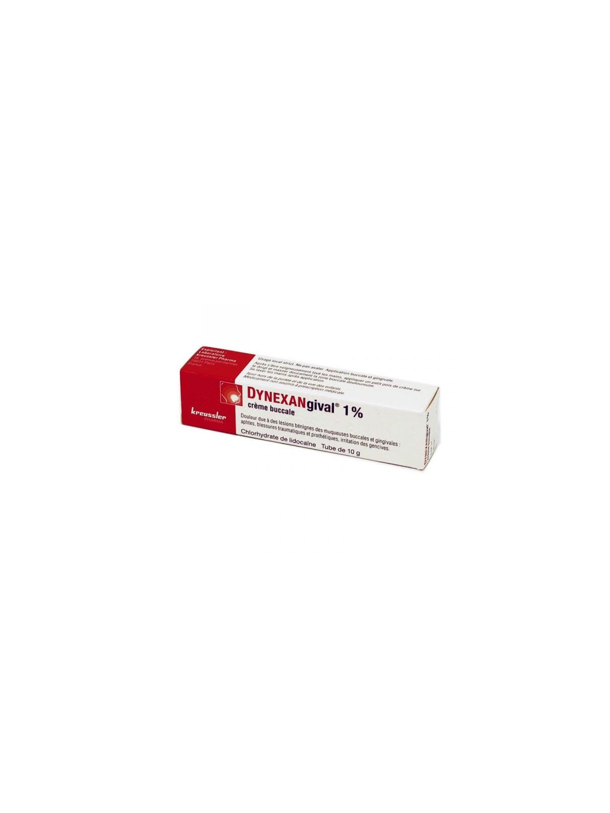 Dynexangival 1% crème buccale tube 10g