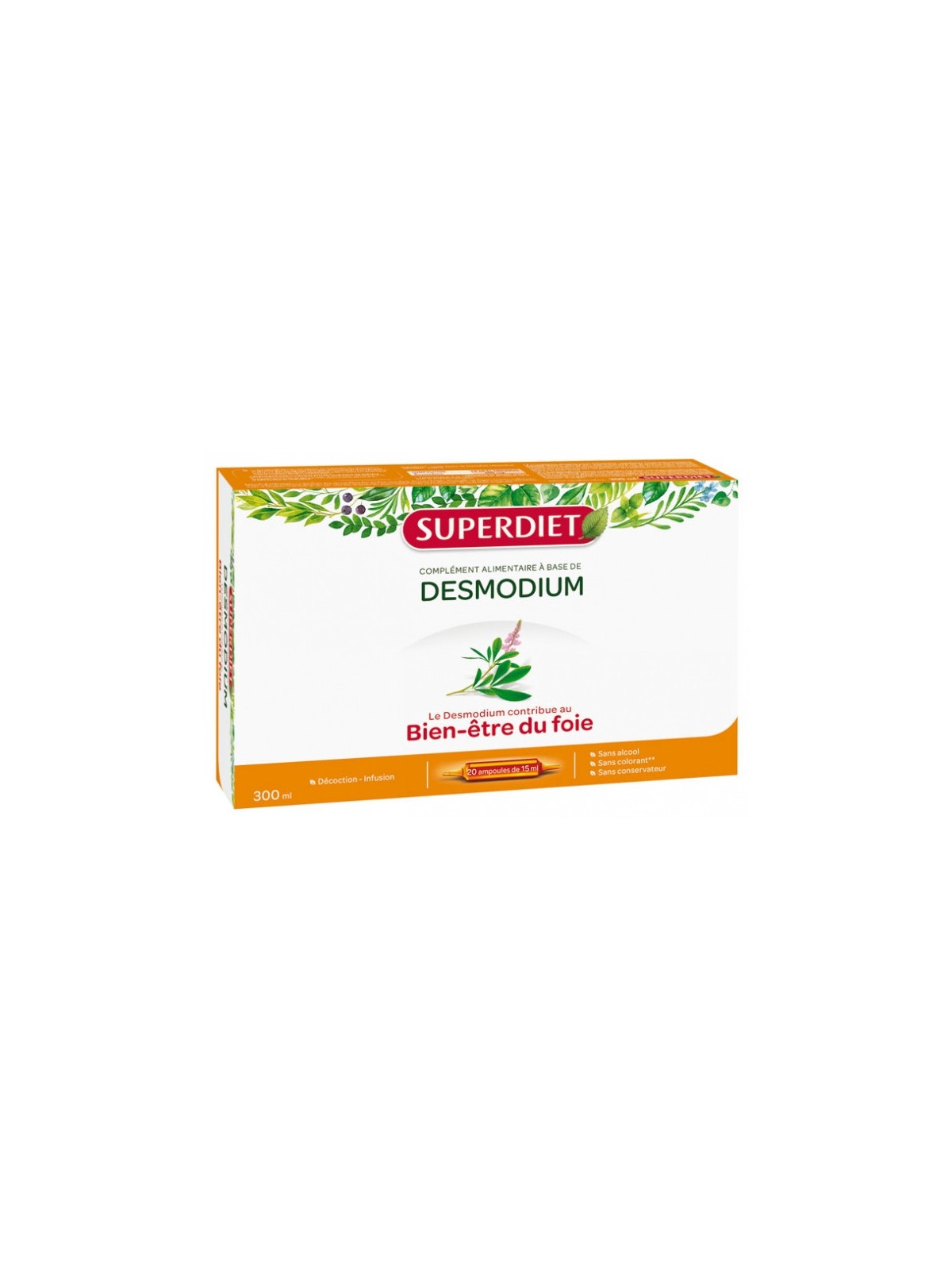 SUPERDIET DESMODIUM 20 AMP 15ML