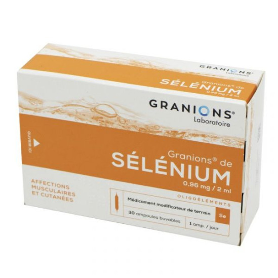 Granions de Selenium 30 ampoules