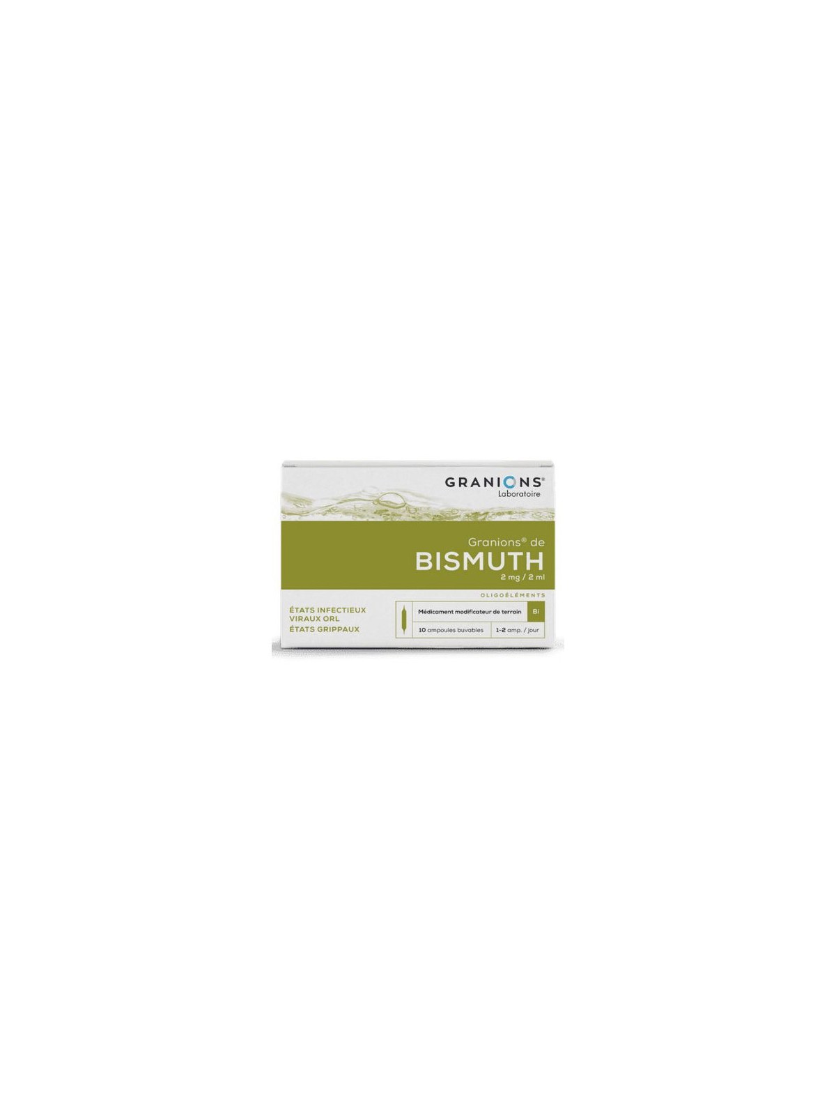 GRANIONS BISMUTH S BUV B/10AMP/2ML