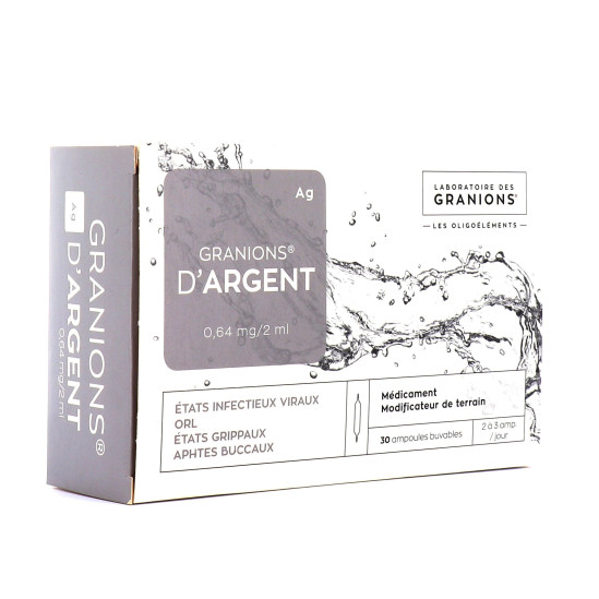 Granions d'argent 30 ampoules