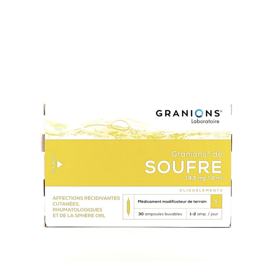 GRANIONS de Soufre Ampoules Buvables boite de 30