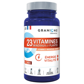 GRANIONS 23 Vitamines, Minéraux et Plantes Comprimés boite de 90