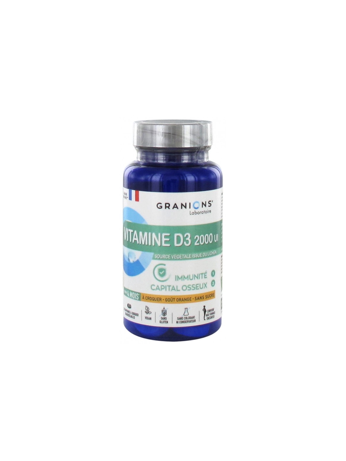 GRANIONS VIT D3 A CROQUER 30 CPS