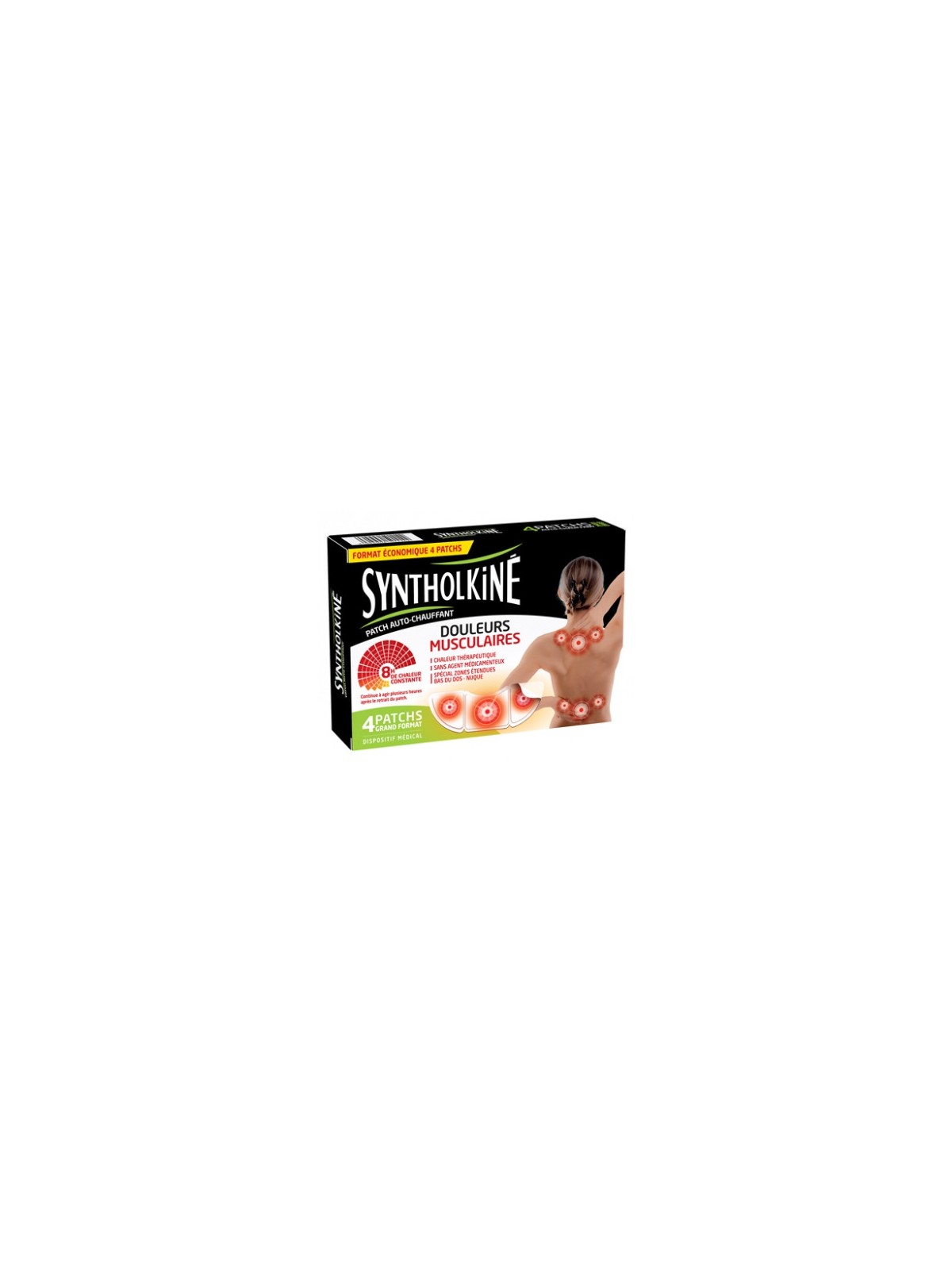 SYNTHOLKINE PATCH CHAUFFANT BTE 4