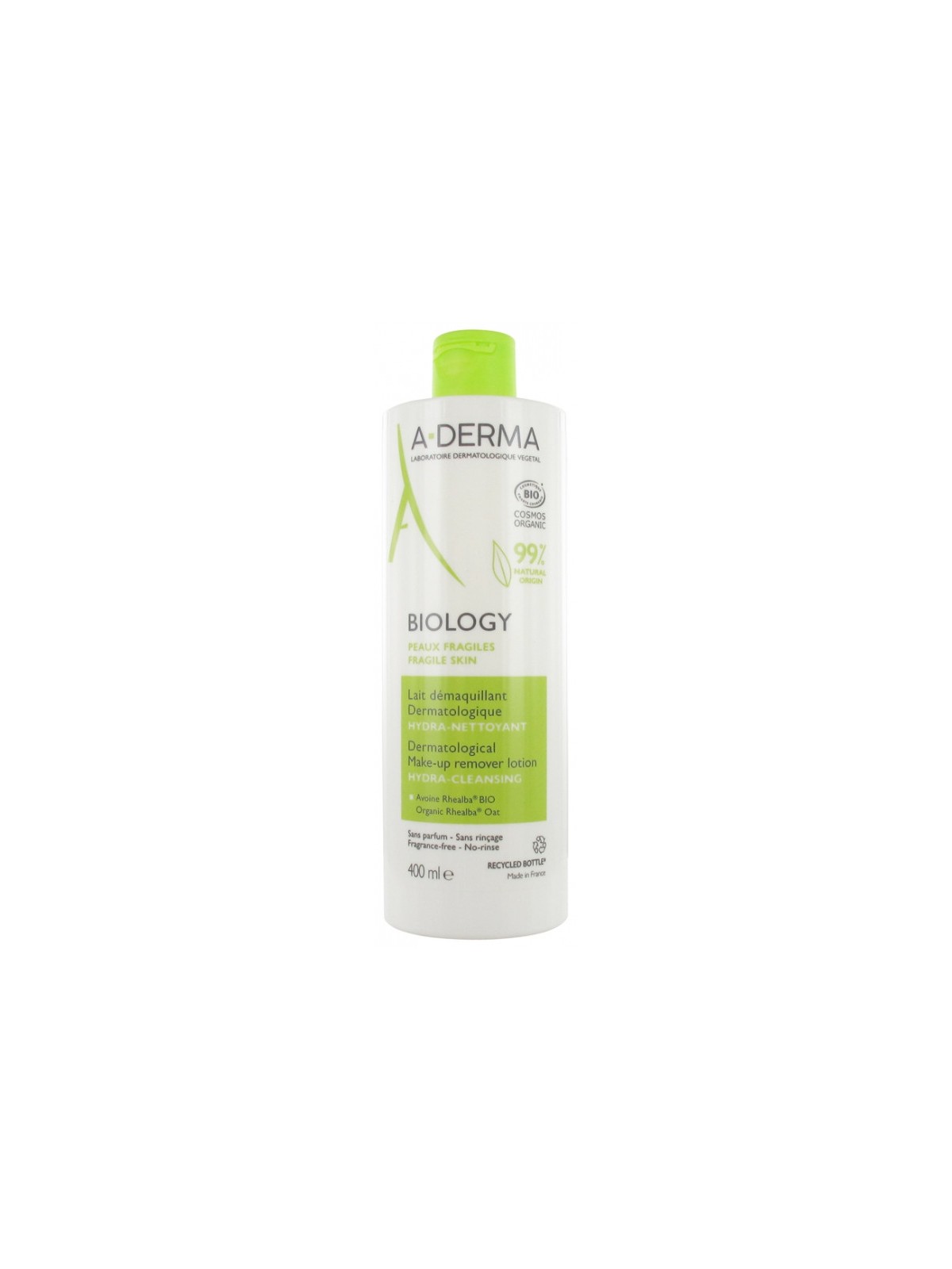 A-DERMA BIOLOGY LAIT DEMAQUILLANT 400ML