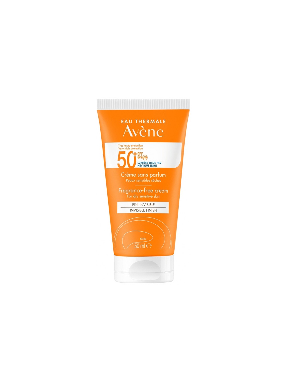 Avène crème solaire très haute protection spf 50+ sans parfum 50ml