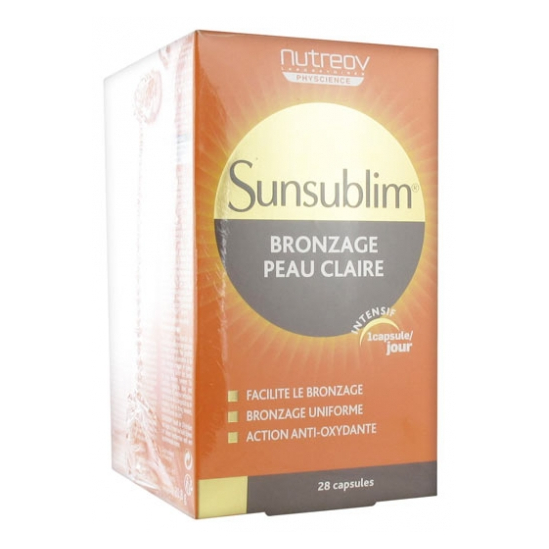 SUNSUBLIM PEAUX CLAIRES CAPS BTE 3X28