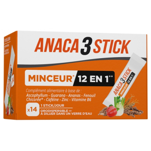 ANACA3 STICK MINCEUR 12EN1 GELU 120