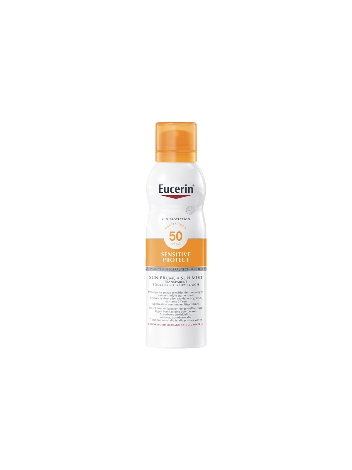 Eucerin Sun brume rafraichissante transparente toucher sec 50+ 200 ml