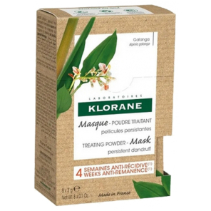 KLORANE Masque Poudre Antipelliculaire boite de 8 sachets