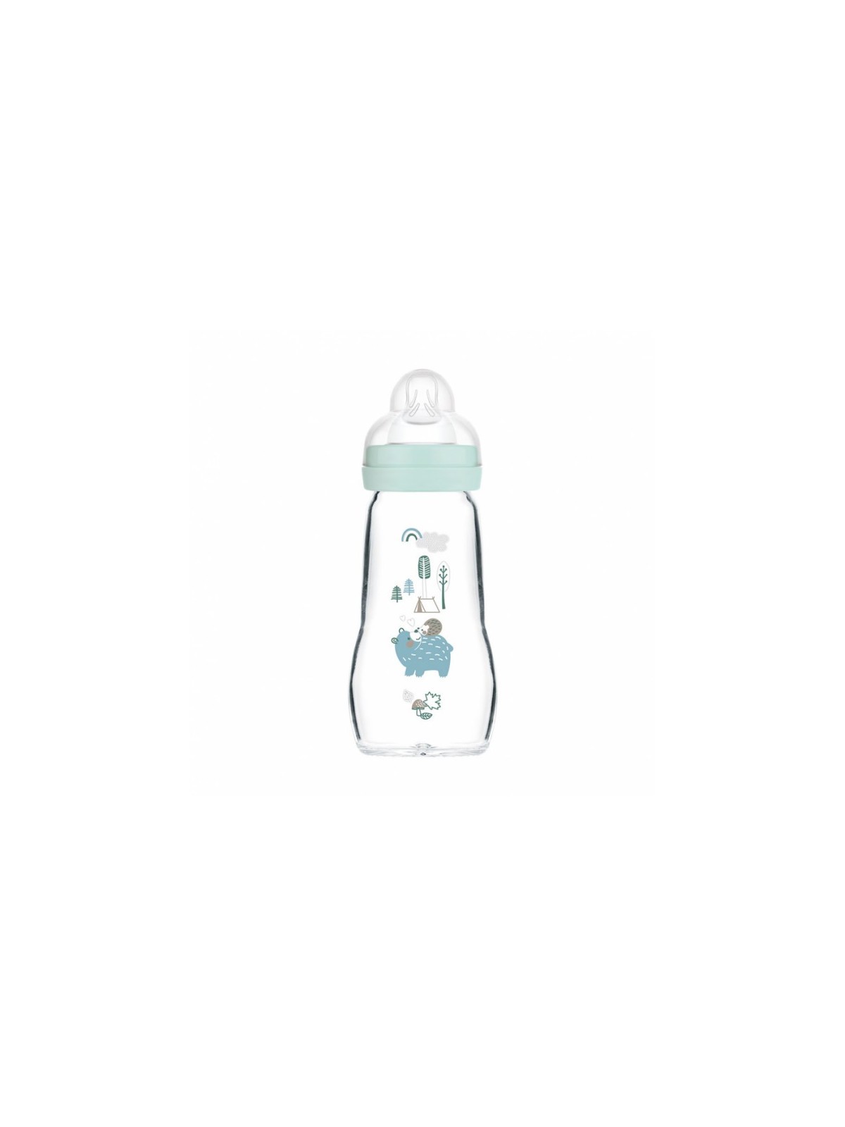 MAM Biberon Verre +2mois 260ml - Bleu