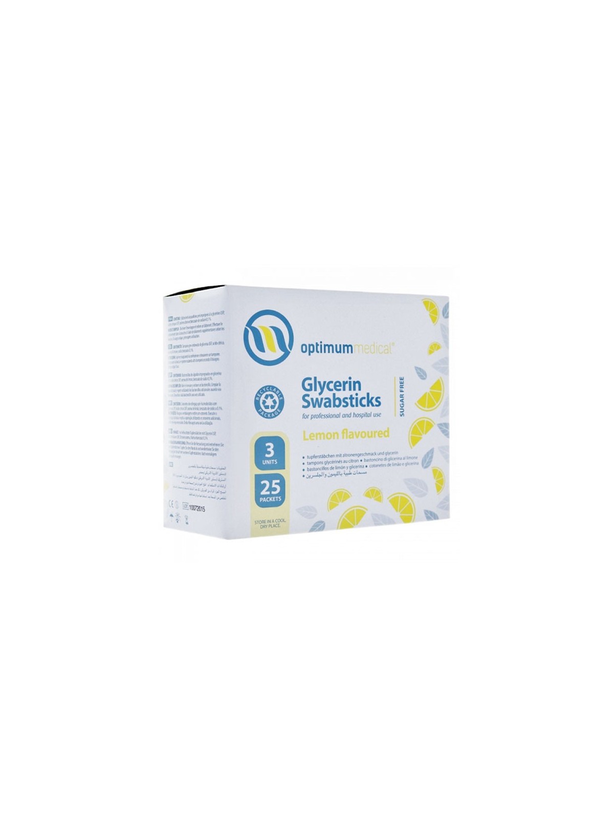 OPTIMUM MEDICAL Bâtonnets de Glycérine Citron sachet de 3