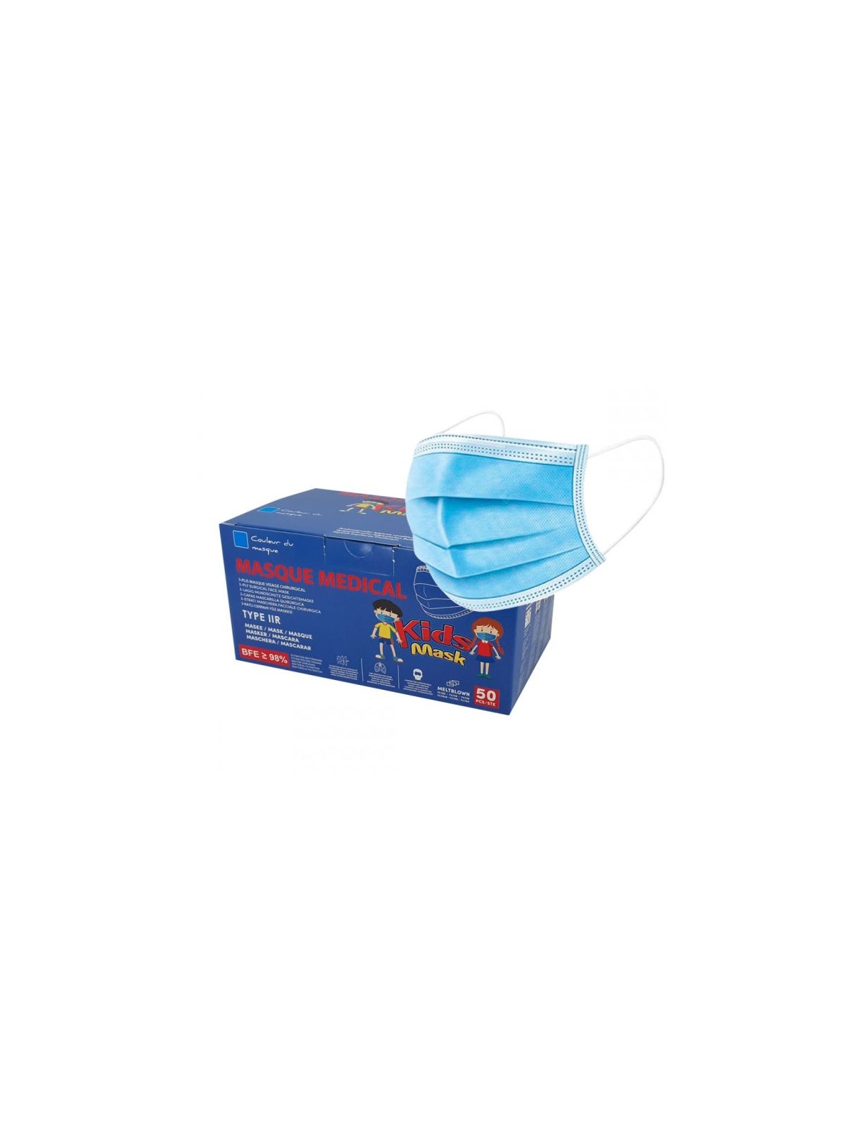 MASQUE CHIRURGICAL ENFANT BTE 50