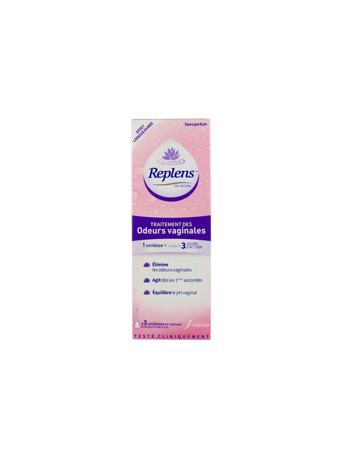 REPLENS Traitement des Odeurs Vaginales Unidoses boite de 3