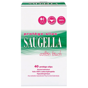 Saugella cotton touche 40 protège-slips | Nom de la Pharmacie en...