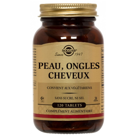 Solgar peau ongles et cheveux 120 tablets 