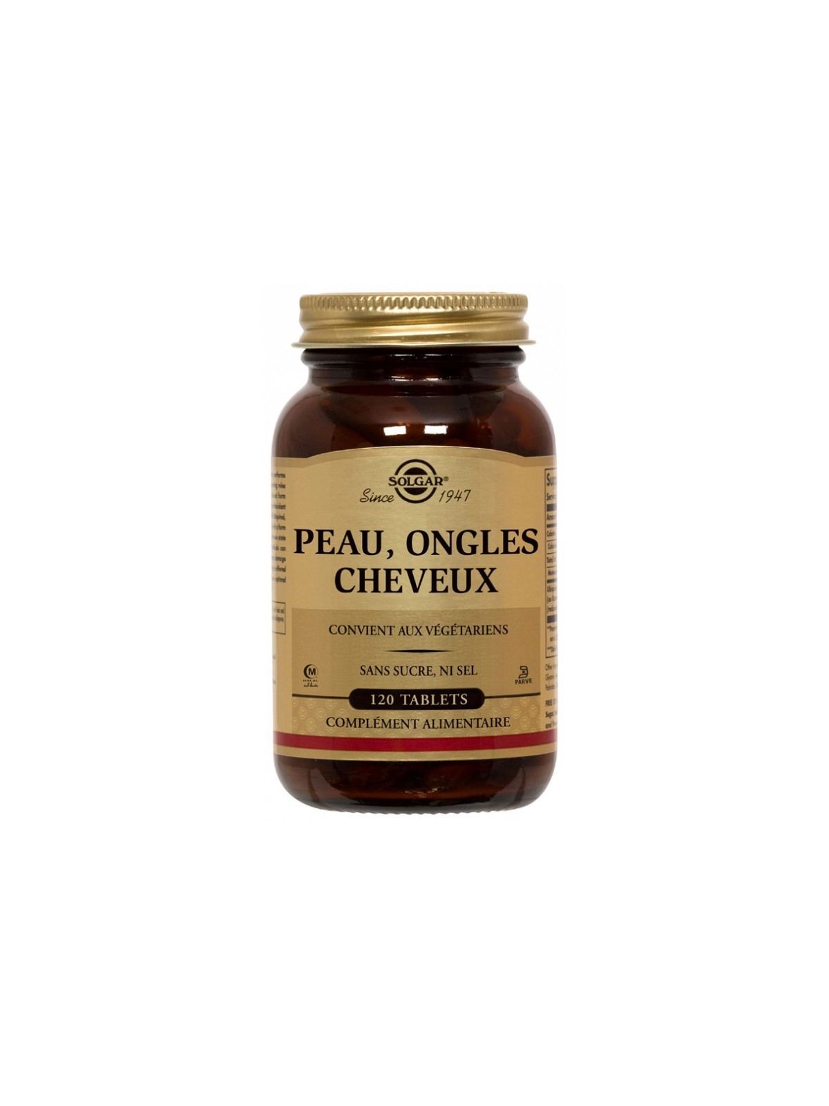 Solgar peau ongles et cheveux 120 tablets 