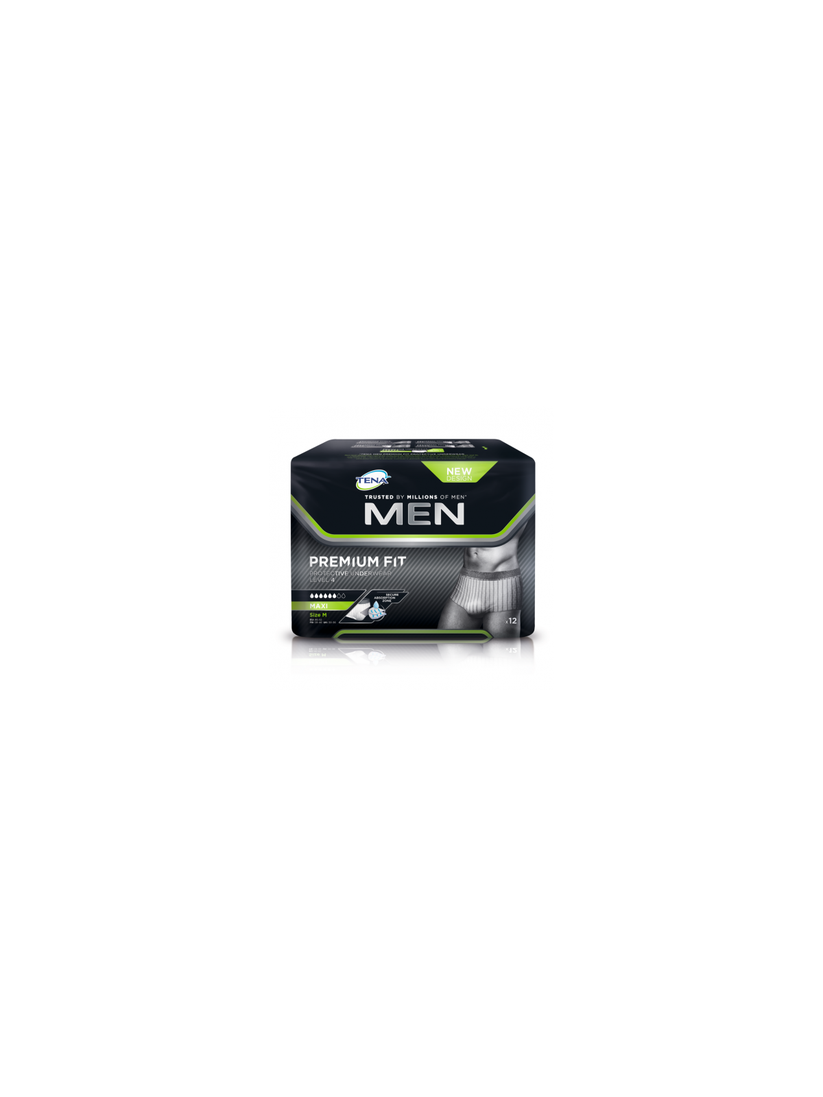 TENA MEN NIV 4 PREMIUM FIT M PAQ 12