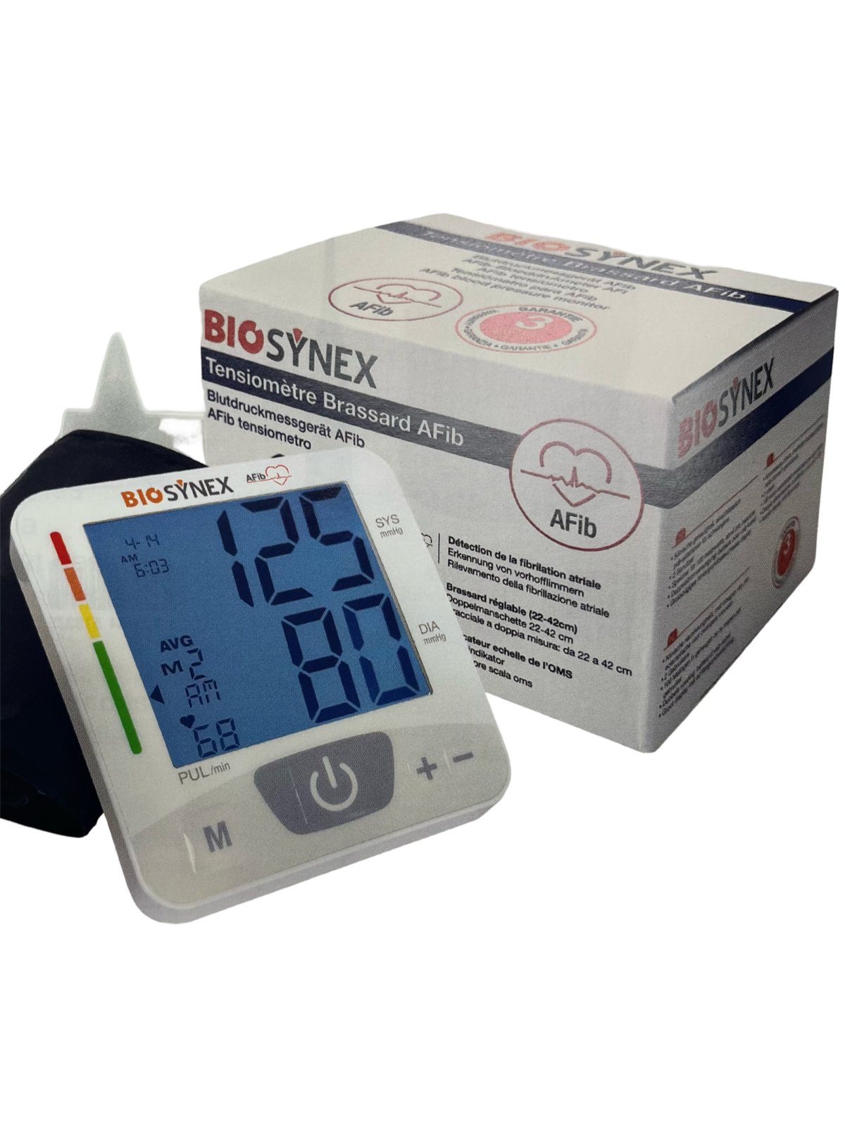 BIOSYNEX Tensiomètre Brassard Afib