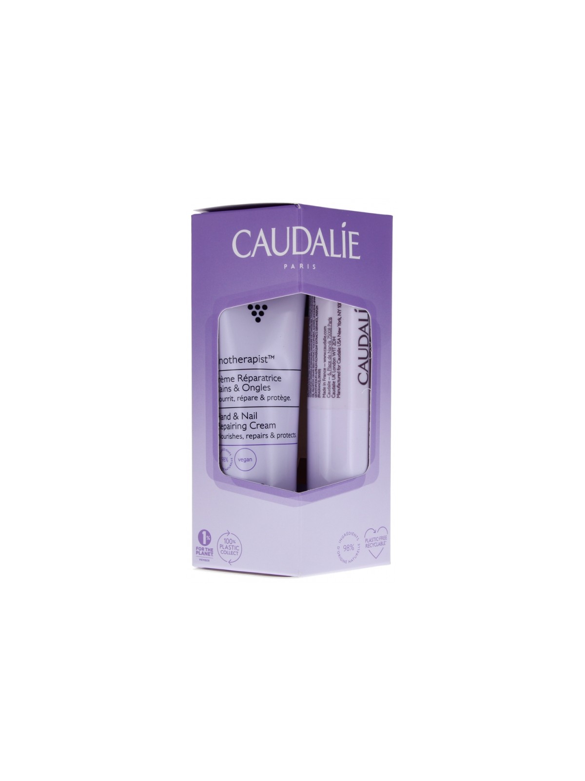 CAUDALIE Vinotherapist Pack Crème Mains&Ongles 30ML + Stick Lèvres 4.5G