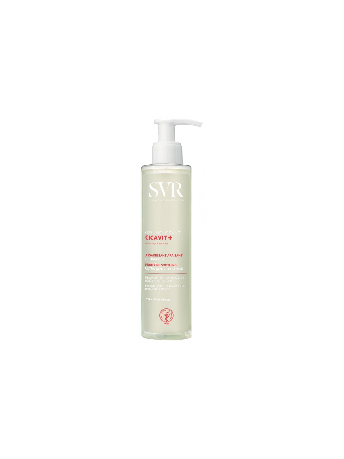 SVR Cicavit+ Gel Moussant Assainissant Apaisant 200 ml