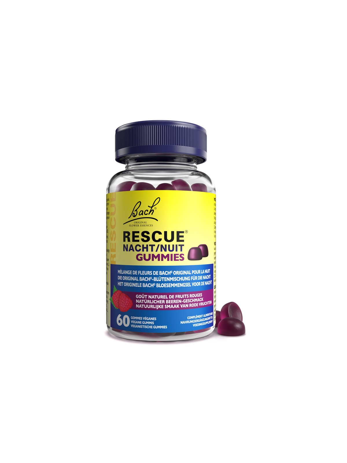 RESCUE Nuit Gummies Fruits Rouge x60